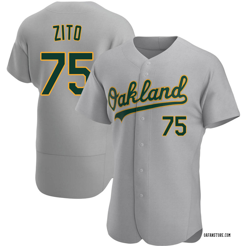 Barry Zito Men's Oakland Athletics Road Jersey - Gray Replica