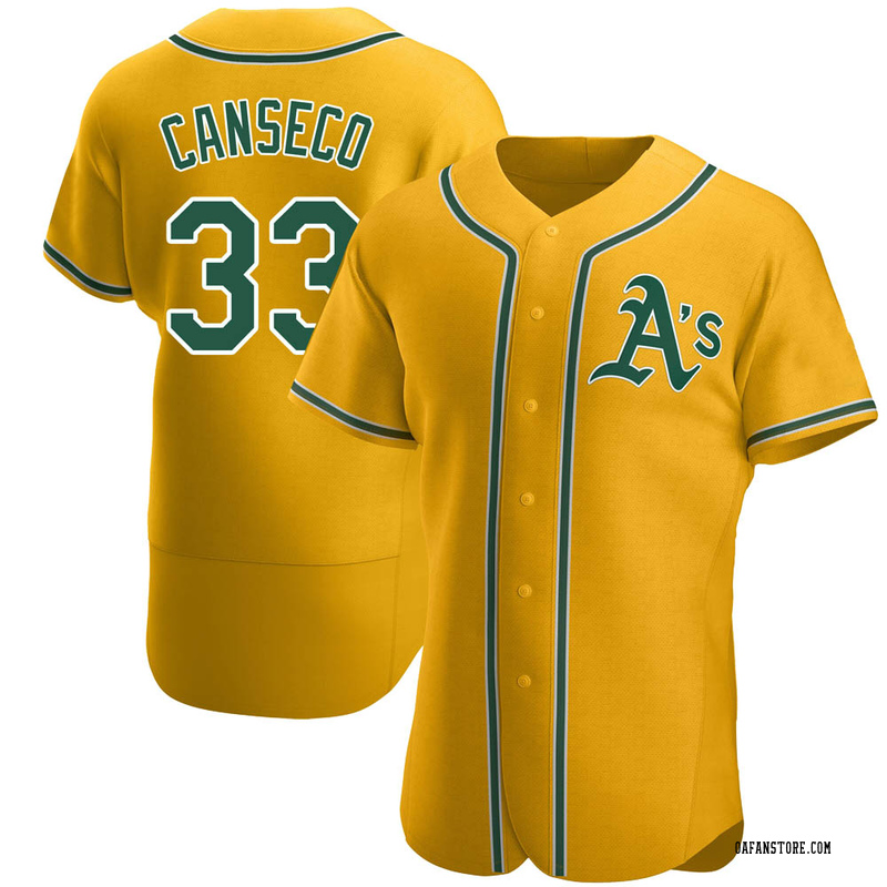 Men's Oakland Athletics Jose Canseco Black Golden Alternate Jersey - Replica