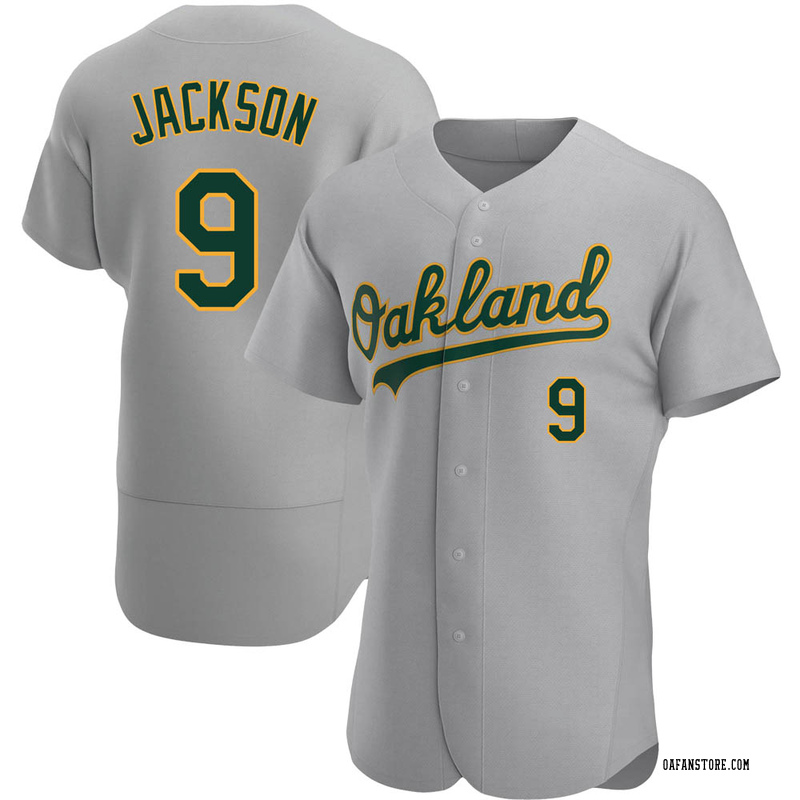 Reggie Jackson Men's Oakland Athletics Road Jersey - Gray Replica