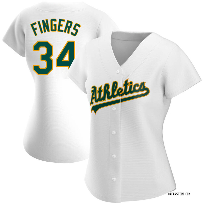 Rollie Fingers Men's Oakland Athletics Home Jersey - White Authentic