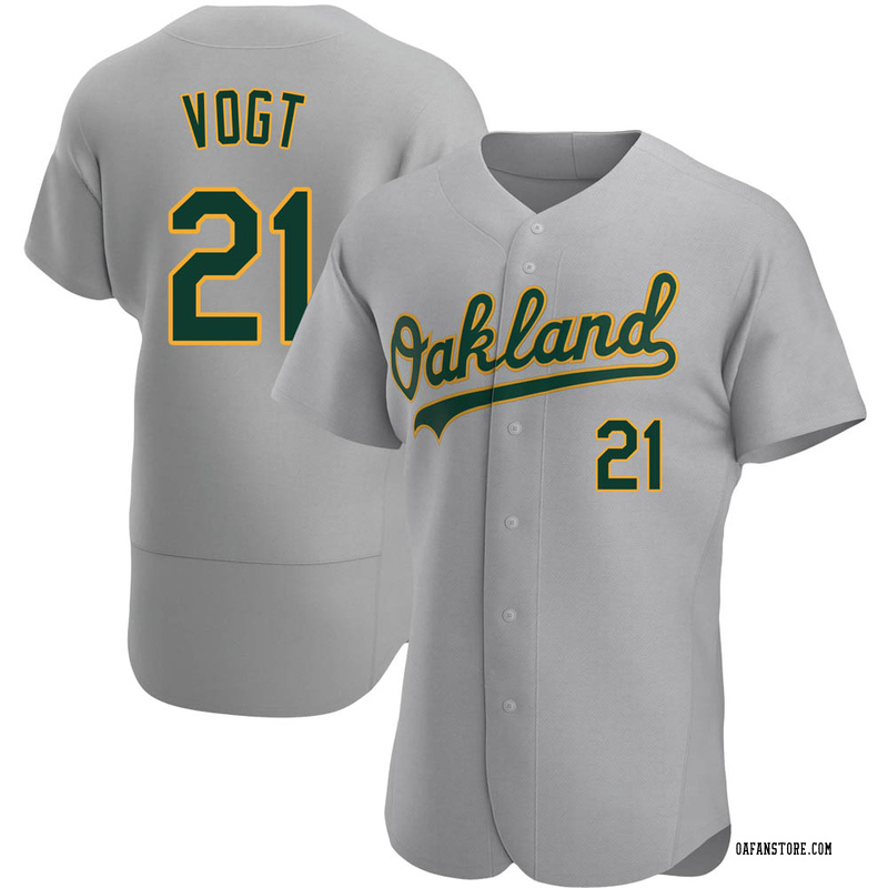 Stephen Vogt Oakland Athletics Signed Autographed Gray #21 Jersey