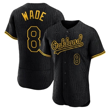 Men's Oakland Athletics Tyler Wade Black/White Jersey - Replica