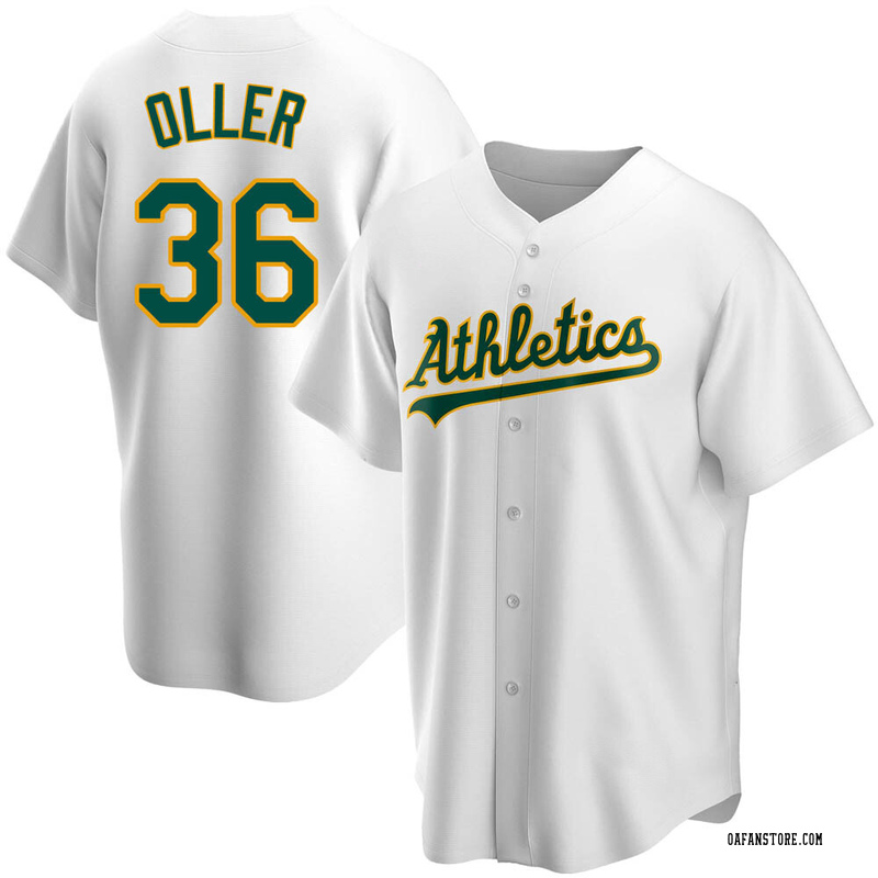 Men's Oakland Athletics Adam Oller Black/White Jersey - Replica