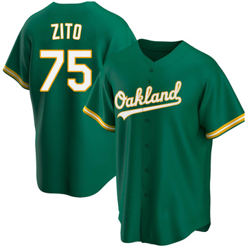 Vintage #75 BARRY ZITO Oakland Athletics MLB Majestic Jersey XL