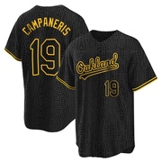 Replica Bert Campaneris Youth Oakland Athletics Black Snake Skin City Jersey