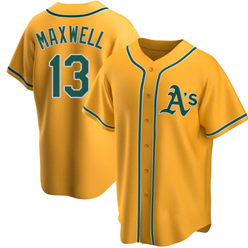 Bruce Maxwell Oakland Athletics Men's Gold RBI T-Shirt 