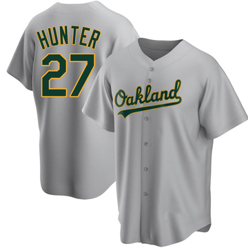 MAJESTIC  JIM CATFISH HUNTER Oakland Athletics 1972 Throwback Baseball  Jersey