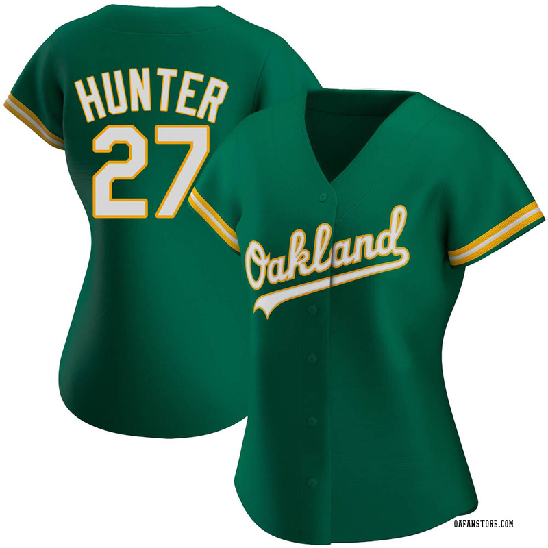 Catfish Hunter Men's Oakland Athletics Throwback Jersey - Gold