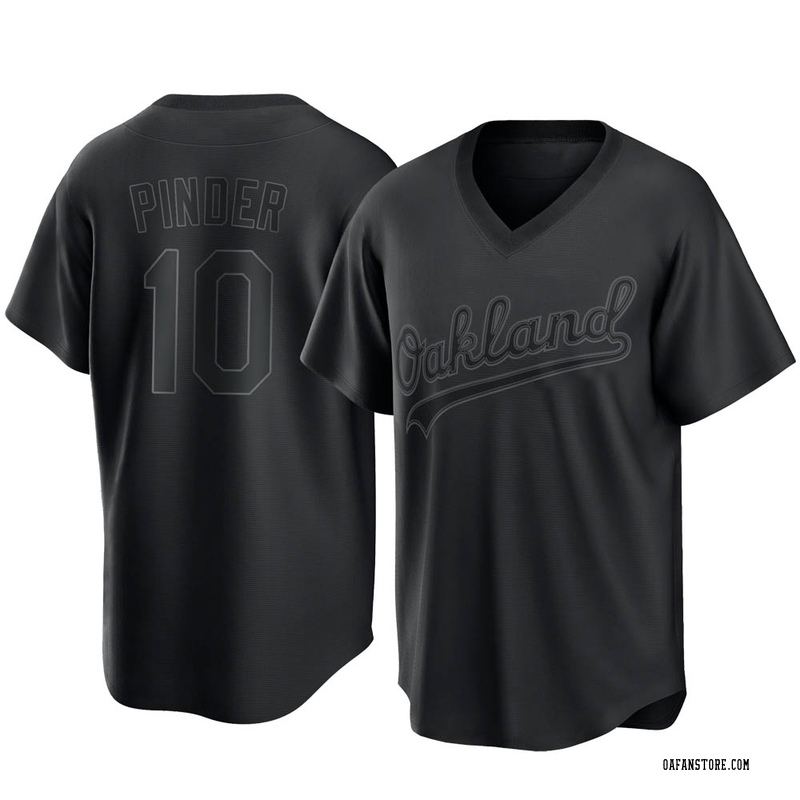 Chad Pinder Men's Oakland Athletics Alternate Jersey - Black