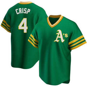 Coco Crisp Oakland Athletics Signed Autographed Green #4 Jersey