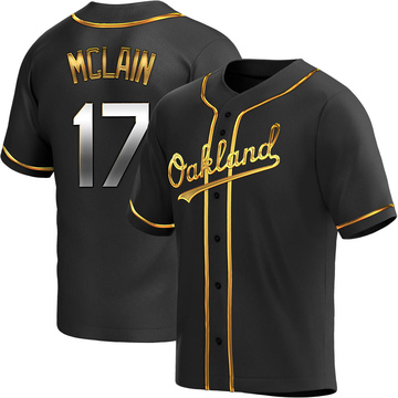 Men's Oakland Athletics Denny Mclain Gray Road Jersey - Replica