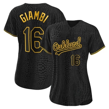 Jason Giambi Men's Oakland Athletics Road Jersey - Gray Replica