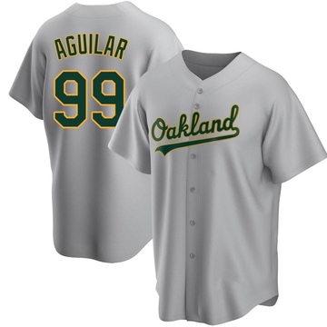 Team Issued Postseason Road Gray Jersey: Jesus Aguilar - 2019