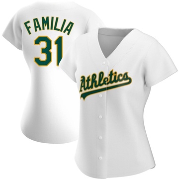 Jeurys Familia Youth Oakland Athletics Home Jersey - White Replica