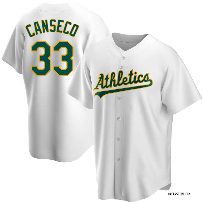 Men's Oakland Athletics Jose Canseco Black/White Jersey - Replica