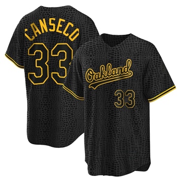 Men's Oakland Athletics Jose Canseco Gray Road Jersey - Authentic