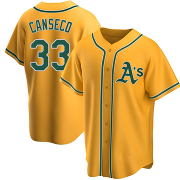 Jose Canseco #33 Oakland Athletics Printed Baseball Jersey Fanmade  Collection