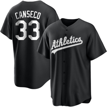 Men's Oakland Athletics #33 Jose Canseco Grey Throwback Jersey on sale,for  Cheap,wholesale from China