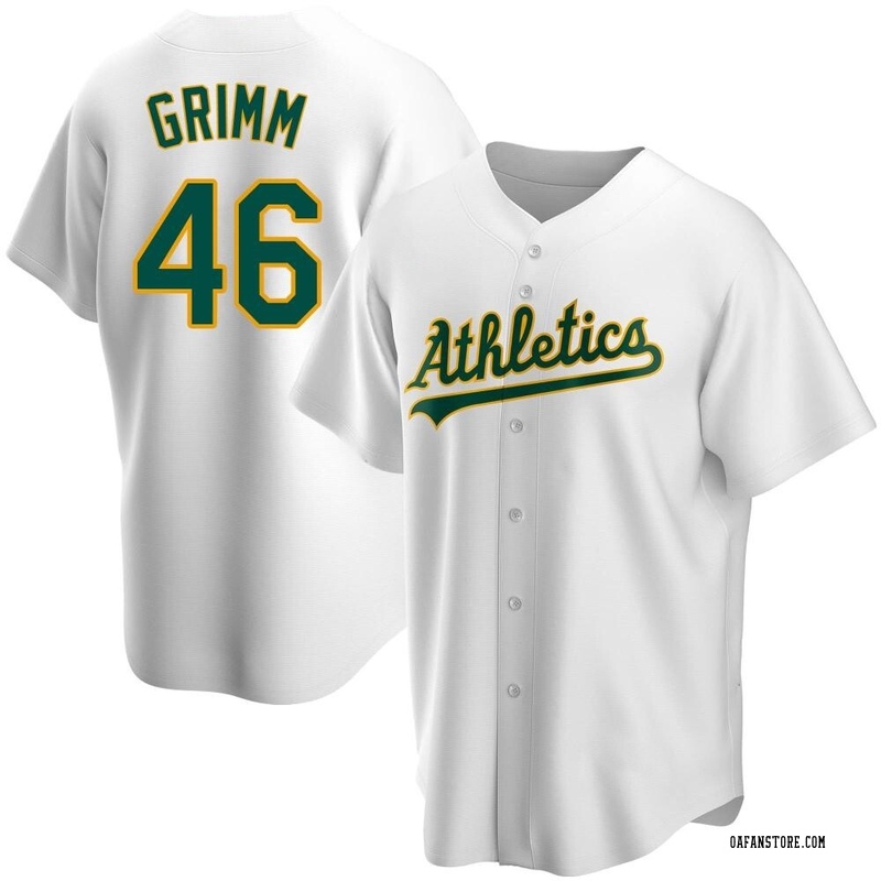 Women's Oakland Athletics Justin Grimm White Home Jersey - Replica