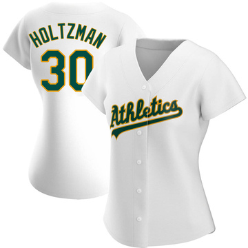 Ken Holtzman Oakland Athletics Women's Black Roster Name & Number T-Shirt 