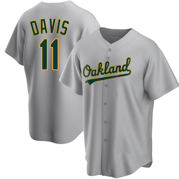 Men's Nike Khris Davis White Oakland Athletics Home Authentic