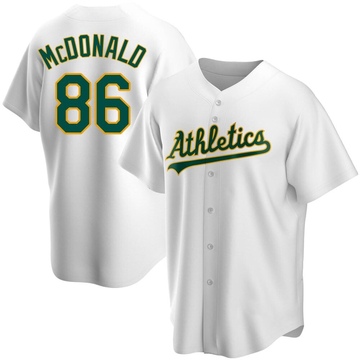 2021 Oakland A's Athletics Mickey McDonald #79 Game Used Grey Jersey 44  DP48575