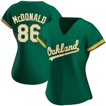 Men's Oakland Athletics Mickey McDonald White Home Jersey - Authentic