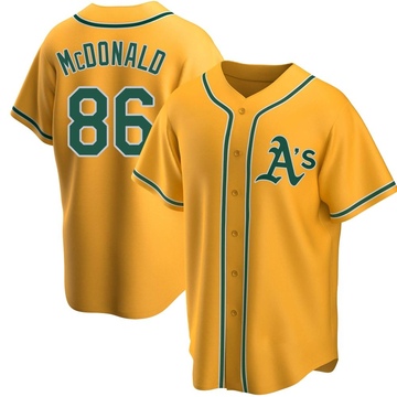 Men's Oakland Athletics Mickey McDonald White Home Jersey - Authentic