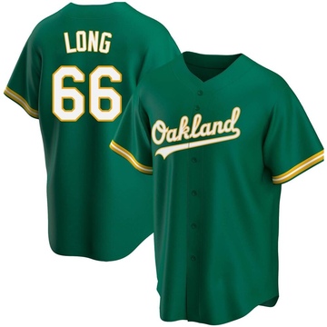 Sam Long Oakland Athletics Women's Green Backer Slim Fit T-Shirt 