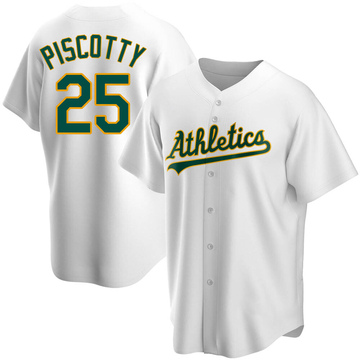 Preschool Majestic Stephen Piscotty Green Oakland Athletics Player Name &  Number T-Shirt