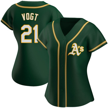 Oakland Athletics Women's Plus Size Alternate Replica Team Jersey - Green