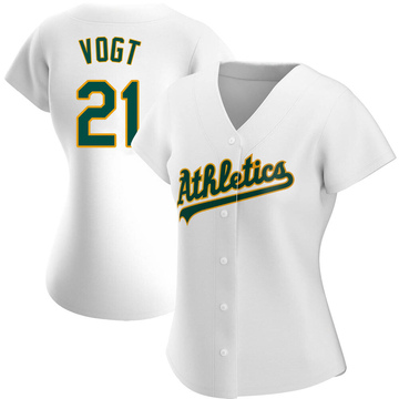 Men's Oakland Athletics Stephen Vogt Black Golden Alternate Jersey - Replica