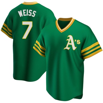 Youth Oakland Athletics Jim Mudcat Grant Green R Kelly Road Cooperstown  Collection Jersey - Replica