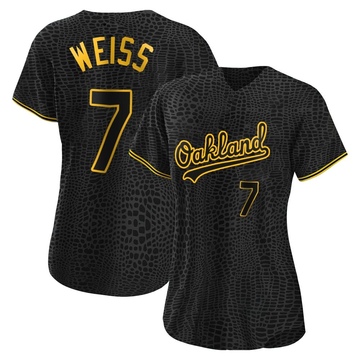 Majestic Oakland A's WALT WEISS 1989 World Series Baseball Jersey WHIT –