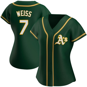 Majestic Oakland A's WALT WEISS 1989 World Series Baseball Jersey